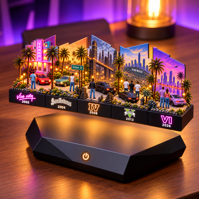 Levitating City Lamp